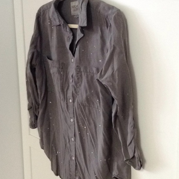 Thread & Supply gray blouse sz xs - Picture 3 of 5